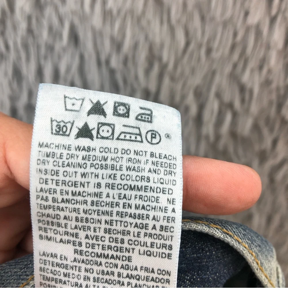 Levi’s Jeans 505 Mens Size 36 Lighter Wash Whiskered Denim Bootcut Jeans